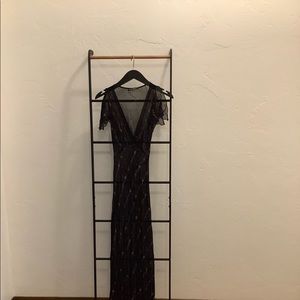 Sheer embroidered dress